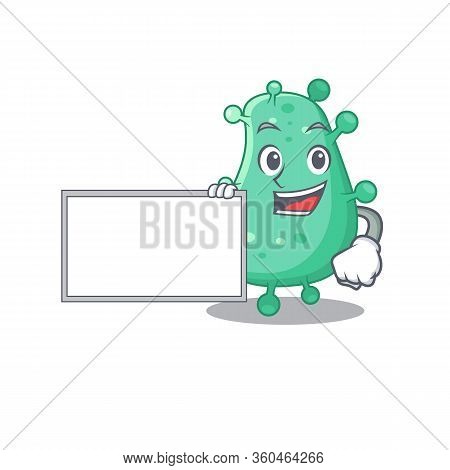 Agrobacterium Tumefaciens Cartoon Character Design Style With Board