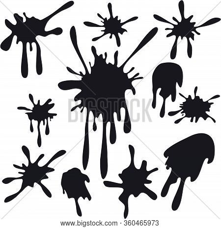 Art Blots. Modern Vector Composition For Your Design.