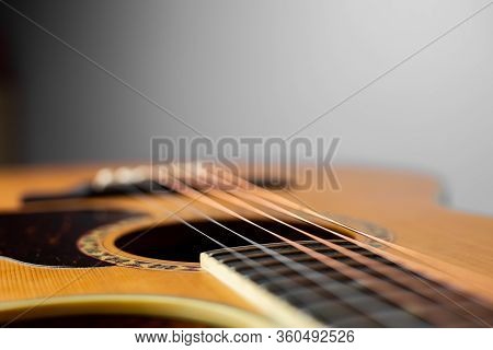 Acoustic Guitar That Is Classic And Beautiful