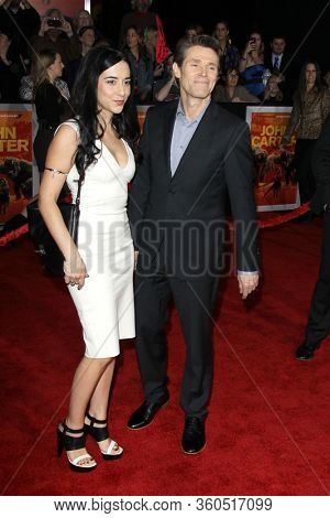 LOS ANGELES - FEB 22:  Giada Colagrande, Willem Dafoe at the  