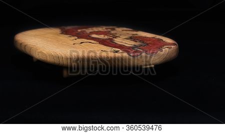 Beautiful Cutting Board For Slicing Food And Beauty Of The Kitchen Interior