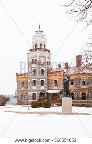 Sigulda, Latvia - January 31:  New Sigulda Castle Is Pictured On January 31, 2017.  Sigulda Is A Tow