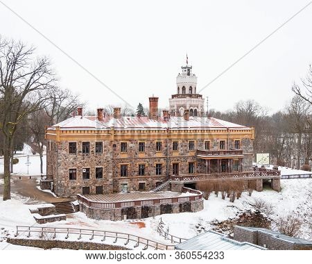 Sigulda, Latvia - January 31:  New Sigulda Castle Is Pictured On January 31, 2017.  Sigulda Is A Tow