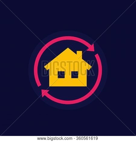 Home Rent Icon, Vector, Eps 10 File, Easy To Edit