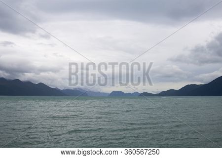 Glacier Mountain On Resurrenction Bay Near Kenai Fjords National Park, Alaska Ak, Usa.