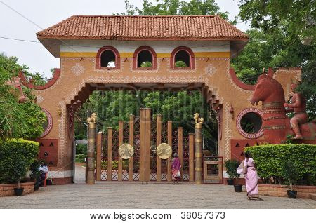 Shilparamam arts and crafts village in Hyderabad, India