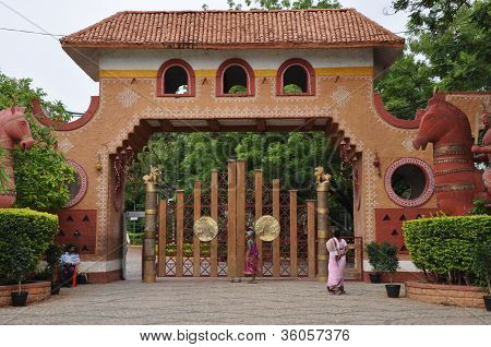 Shilparamam arts and crafts village in Hyderabad, India