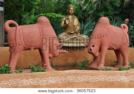 Shilparamam arts and crafts village in Hyderabad, India
