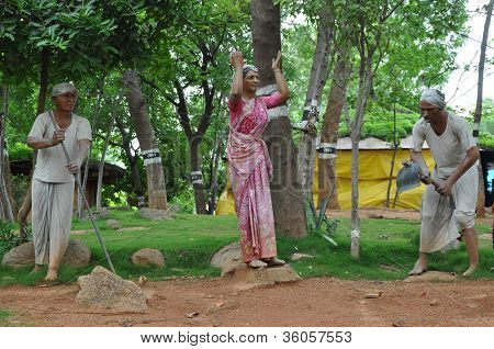 Shilparamam arts and crafts village in Hyderabad, India
