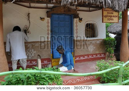 Shilparamam arts and crafts village in Hyderabad, India