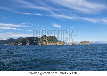 An Island Near Aialik Glacier On Aialik Bay In Kenai Fjords National Park In Sep. 2019 Near Seward, 