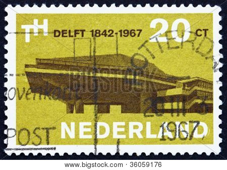 Postage stamp Netherlands 1967 Delft University