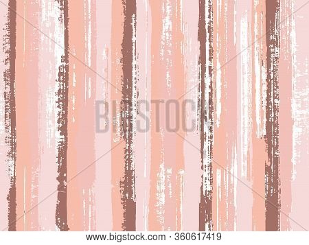 Watercolor Strips Seamless Vector Background. Acrylic Paint Texture Swatch Repeating Design. Parelle