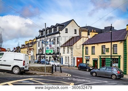 Ardara, County Donegal , Ireland - March 13 2020 : Ardara Town Is Still Busy During The Corona Outbr