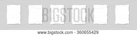 Set Grunge Paper Sheet