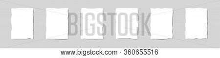 Set Grunge Paper Sheets