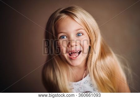 Charming Baby Jumping, Beautiful Long Hair, Childrens Laugh