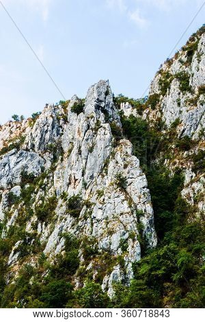 Landscape With Mountains And Sky, Cazanele Dunarii, Romania.