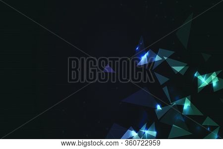 Abstract Background Sci Fi Futuristic Glow Virtual Technology , Screen Digital Wallpaper Black And S