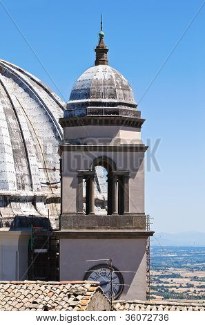 Katedralen i St. Margherita. Montefiascone. Lazio. Italien.