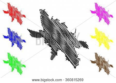 Iasi City (republic Of Romania) Map Vector Illustration, Scribble Sketch City Of Jassy Or Iassy Map