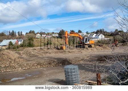 Ardara, County Donegal , Ireland - March 13 2020 : Ardara Distillery Works Stopped During The Corona