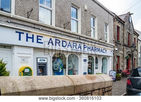 Ardara, County Donegal , Ireland - March 13 2020 : Ardara Town Is Still Busy During The Corona Outbr