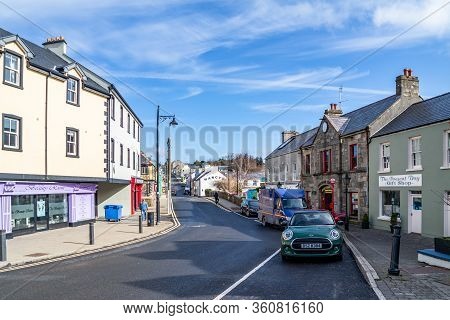 Ardara, County Donegal , Ireland - March 13 2020 : Ardara Town Is Still Busy During The Corona Outbr
