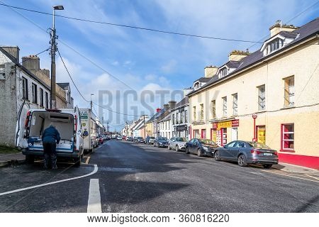 Ardara, County Donegal , Ireland - March 13 2020 : Ardara Town Is Still Busy During The Corona Outbr