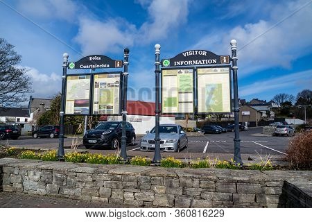 Ardara, County Donegal , Ireland - March 13 2020 : Ardara Town Is Still Busy During The Corona Outbr