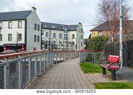 Ardara, County Donegal , Ireland - March 13 2020 : Ardara Town Is Still Busy During The Corona Outbr