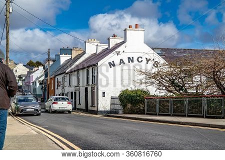 Ardara, County Donegal , Ireland - March 13 2020 : Ardara Town Is Still Busy During The Corona Outbr
