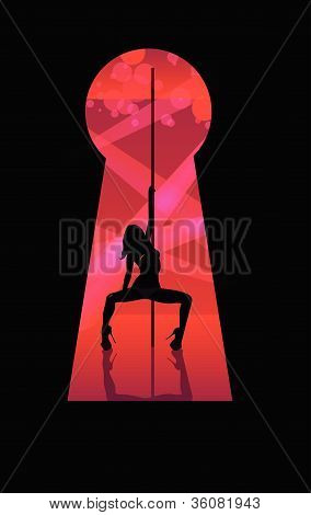 siluet dans eden kız