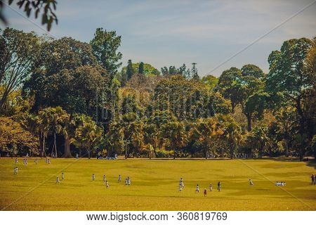Galle, Sri Lanka - March 24, 2019: Nice Sunny Day In City Park, Take It In Srilanka.
