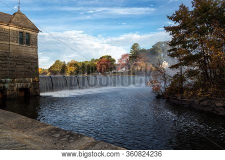 A Beautiful Morning Of Autumn In Framingham Massachusetts