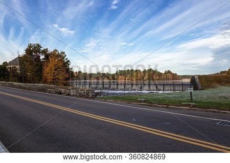 A Beautiful Morning Of Autumn In Framingham Massachusetts