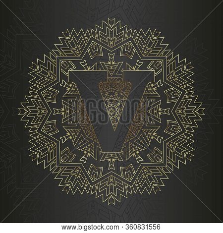 Capital Letter Of The Alphabet As A Monogram.