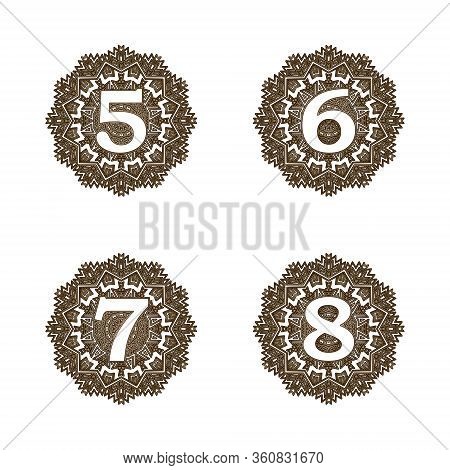 The Figure Is Like A Monogram In The Form Mandala