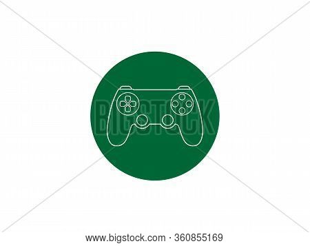 Controller, Joystick Icon. Vector Illustration, Flat Design.