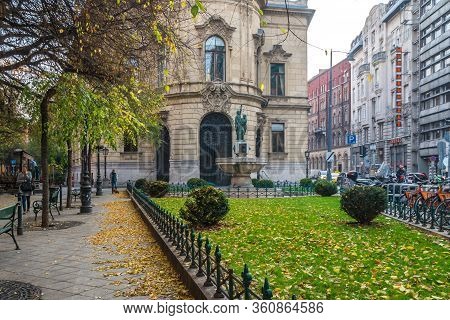 Budapest, Hungary - November 10, 2018: Metropolitan Ervin Szabo Library