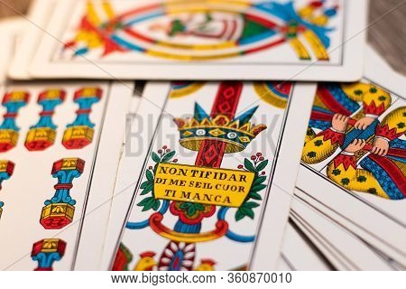 Split Croatia May 2020
Triestine Cards, Old European Game Originating From Northern Italy Laying On 