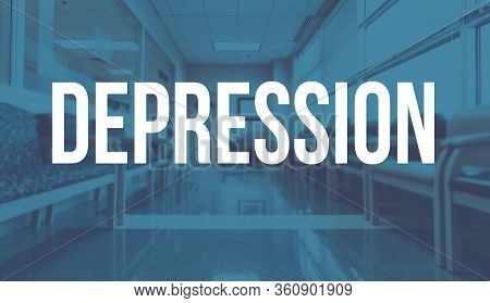 Depression Theme With A Medical Office Reception Waiting Room Background