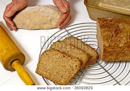 Vollkorn-Brot backen