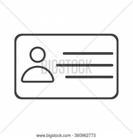 Id Card Of Personal. Identity Document Of Stagg. Identification Template. License In Flat. Vector Ep