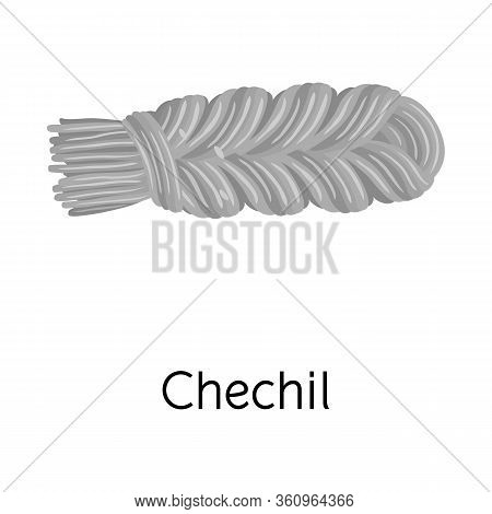 Vector Illustration Of Chechil And Cheese Symbol. Web Element Of Chechil And Meal Stock Vector Illus