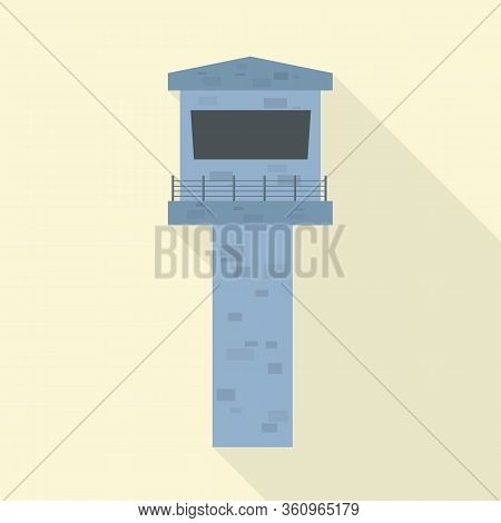 Isolated Object Of Watchtower And Tower Logo. Web Element Of Watchtower And Belfry Stock Vector Illu