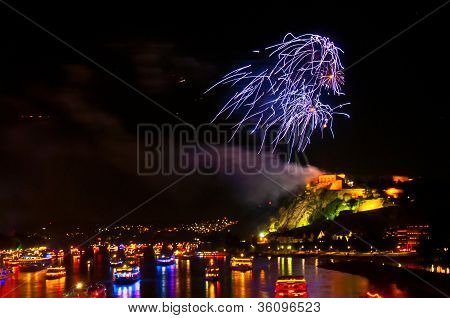Flammen Rhein