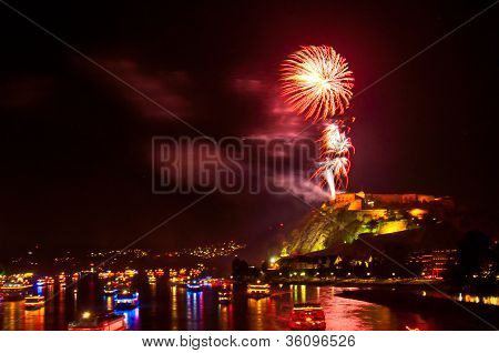 Flammen Rhein