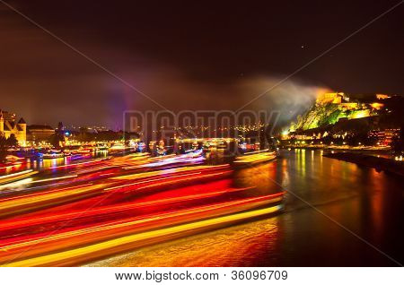 Flammen Rhein