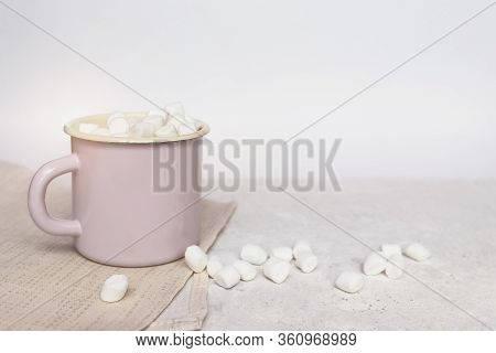 Marshmallows In Enameled Mug